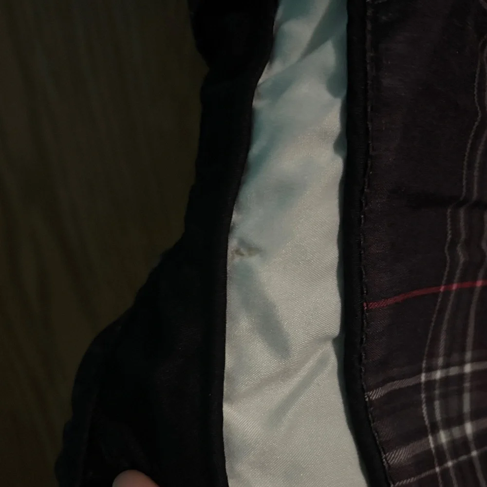 Men's Black and White Plaid swim shorts